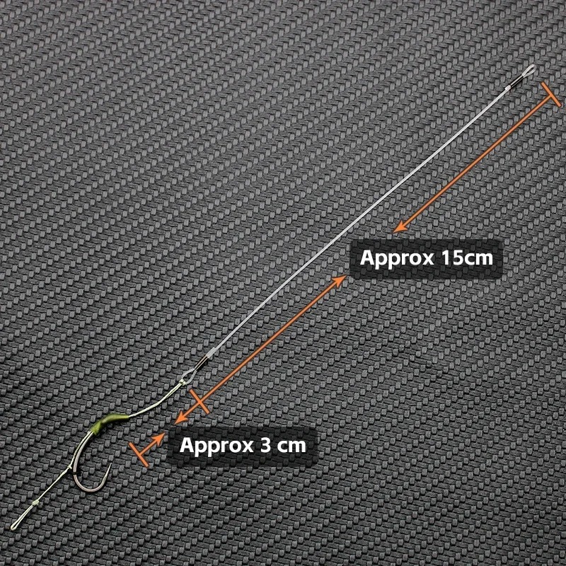 Fishing Hook Size - 3pcs Carp Fishing Loop Rig Curve