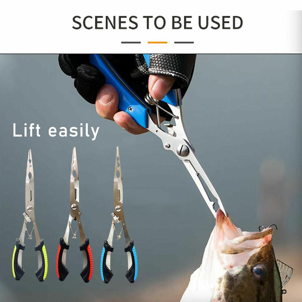 Fishing Hook Sharpener - Stainless Steel Fishing Pliers Multi Functional