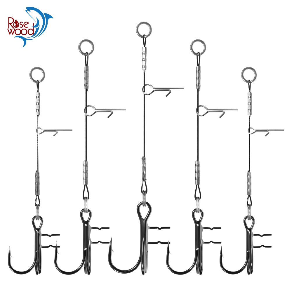 Fishing Hook Treble - Rosewood 3pcs Strike Point Stinger Rig