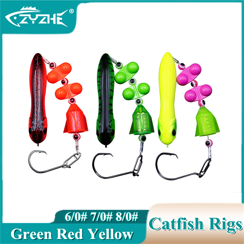Fishing Hook Circle - ZYZHE Catfish Rigs 1PC with 6/0#