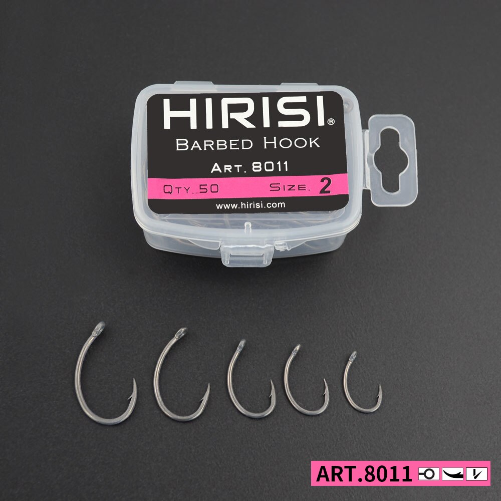 Fishing Hook Offset - Hirisi Carp Fishing Hooks 50pcs PTFE