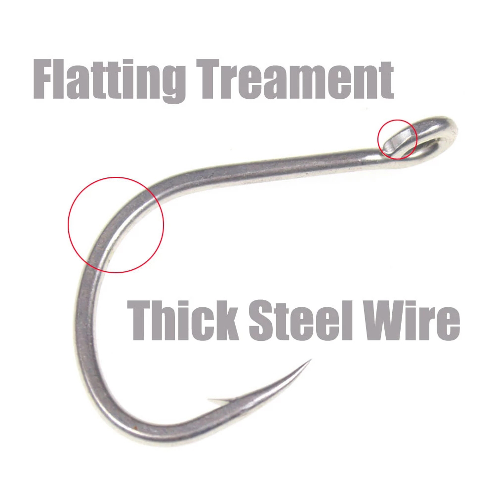 10pcs Matte Tin Anti-rust Salt - Fishing Hook Offset review and price