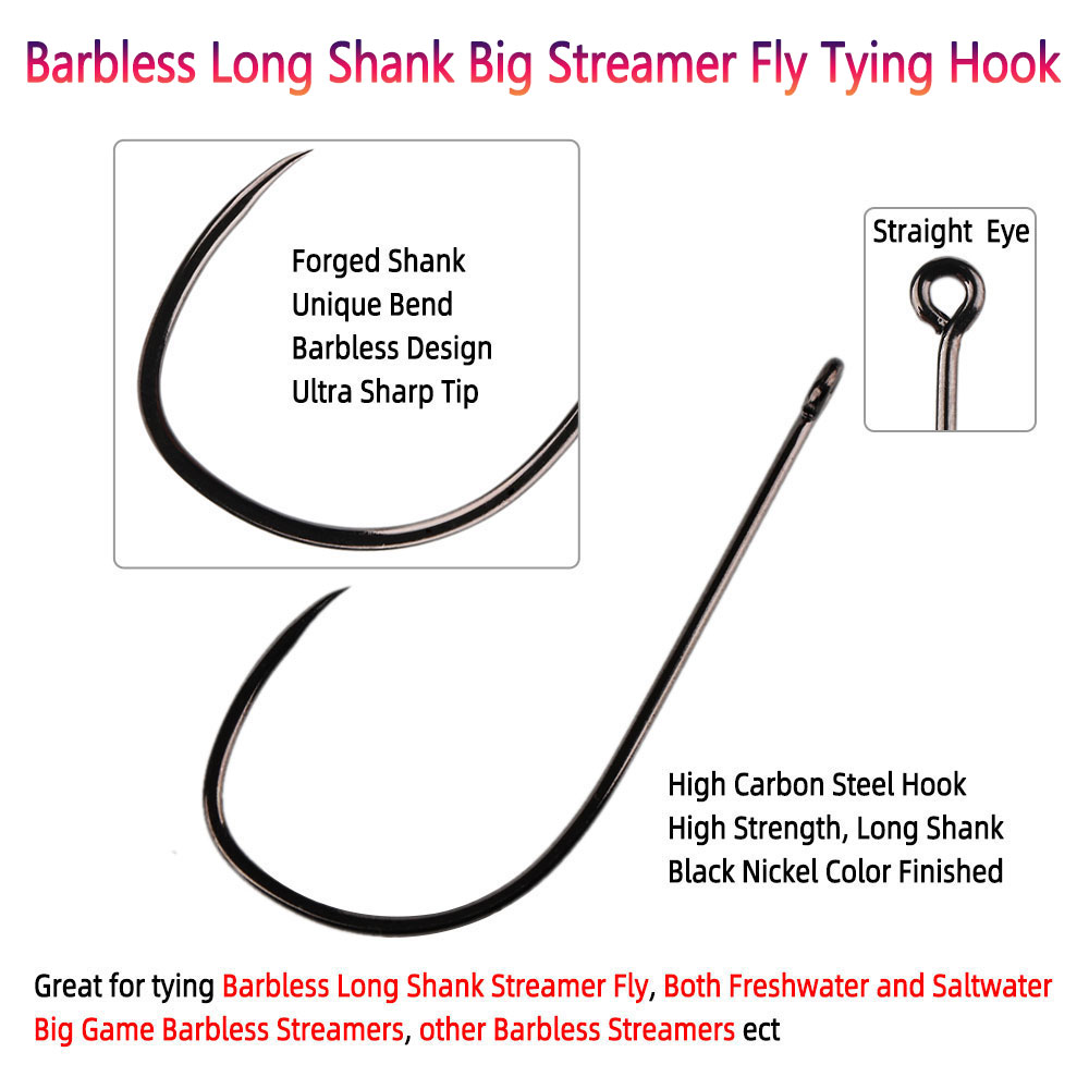 Bimoo 20pcs #1~5/0 Barbless Lo - Fishing Hook Barbless review and price