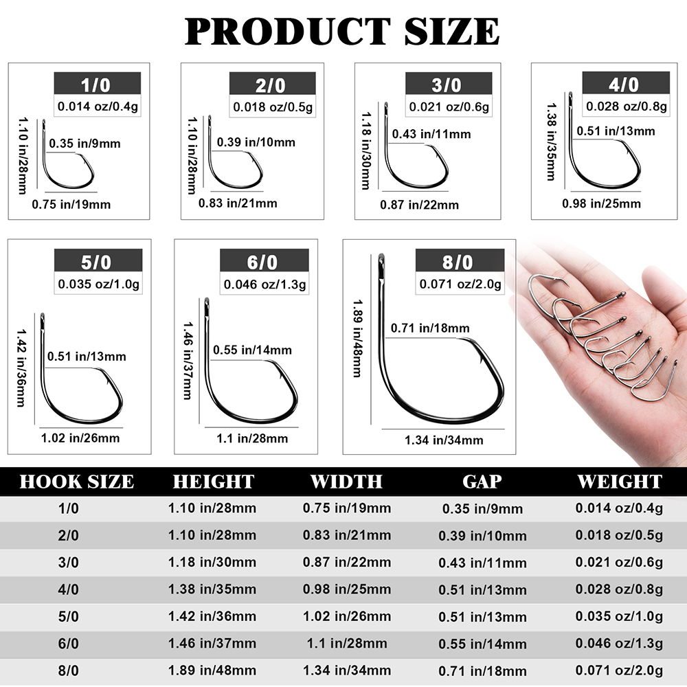 Goture 50pcs/lot Fishing hooks - Fishing Hook Offset review and price