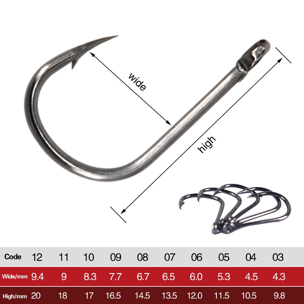 100-400pc/Box 3#-12# Carp Fish - Fishing Hook Circle review and price