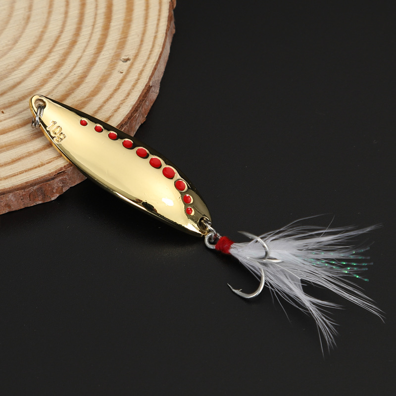 1pcs 5g-20gMetal Spinner Spoon - Fishing Hook Treble review and price