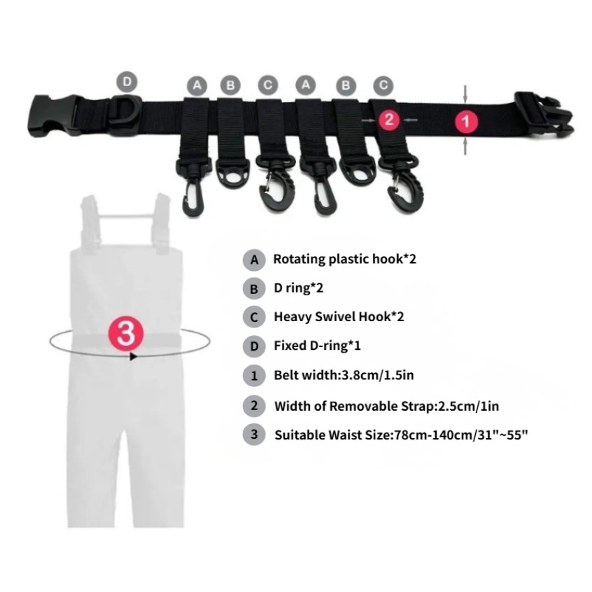 1Pcs Adjustable Wading Belts F - Fishing Hook Remover review and price