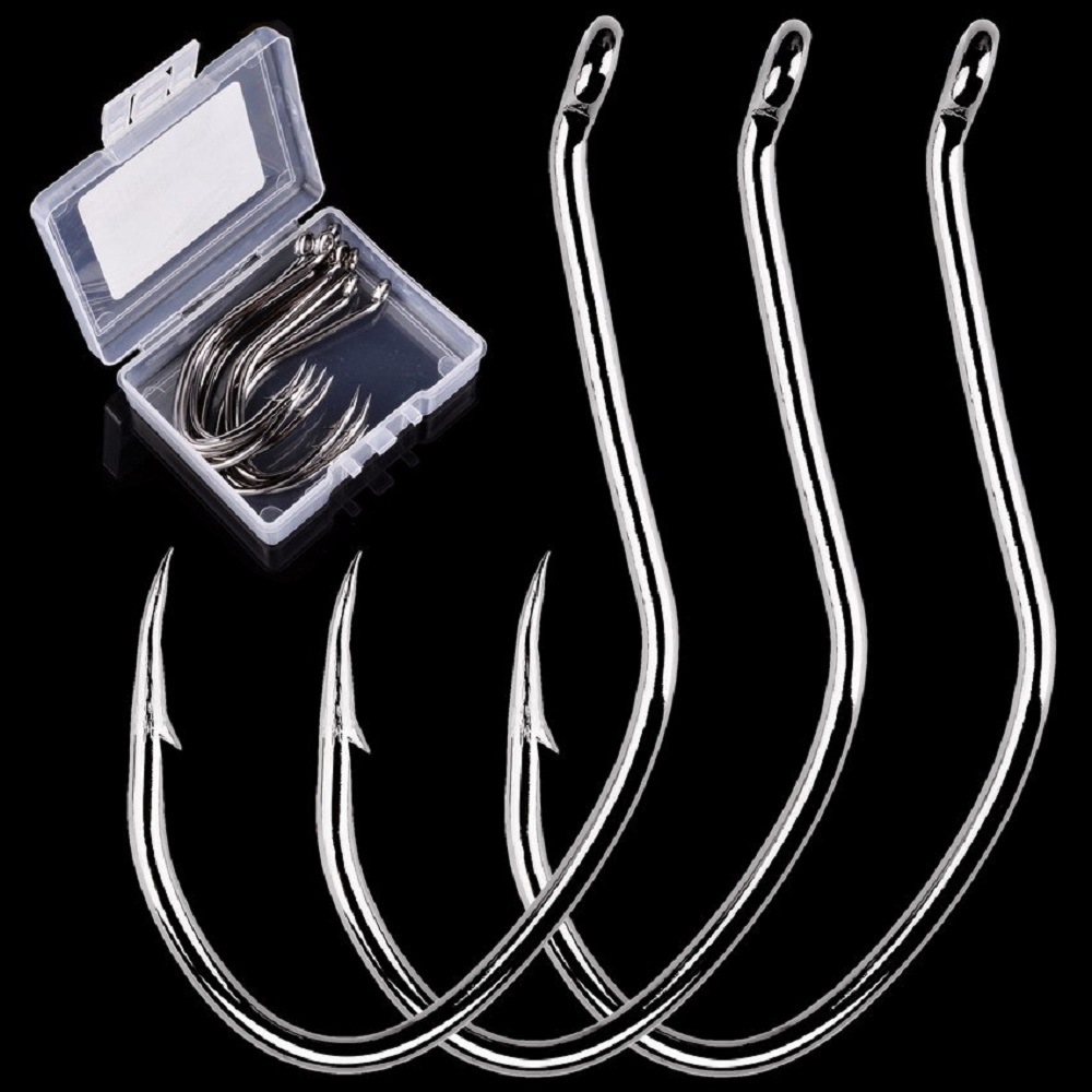 10pcs/Box Barbed Catfish Fishi - Fishing Hook Circle review and price