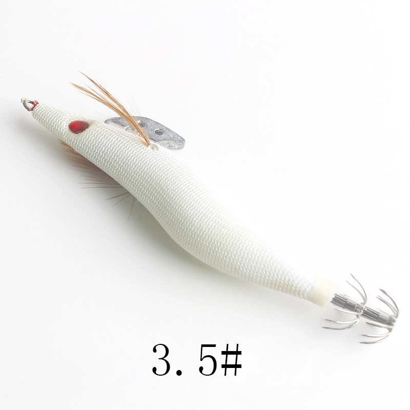 1PCS  Luminous Squid Jigs  Whi - Fishing Hook Size review and price