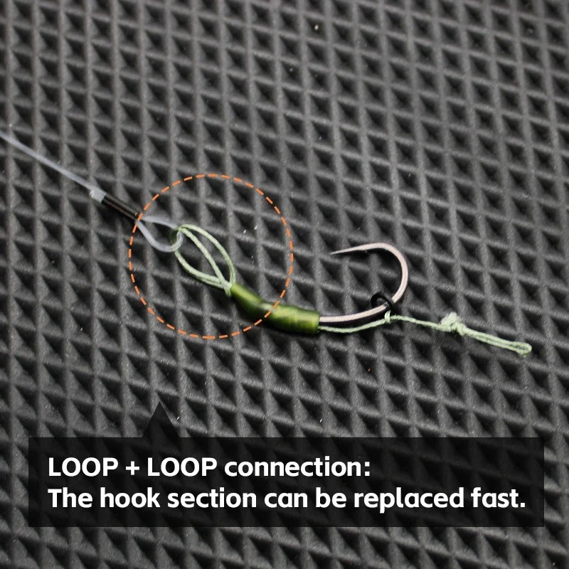 3pcs Carp Fishing Loop Rig Cur - Fishing Hook Size review and price