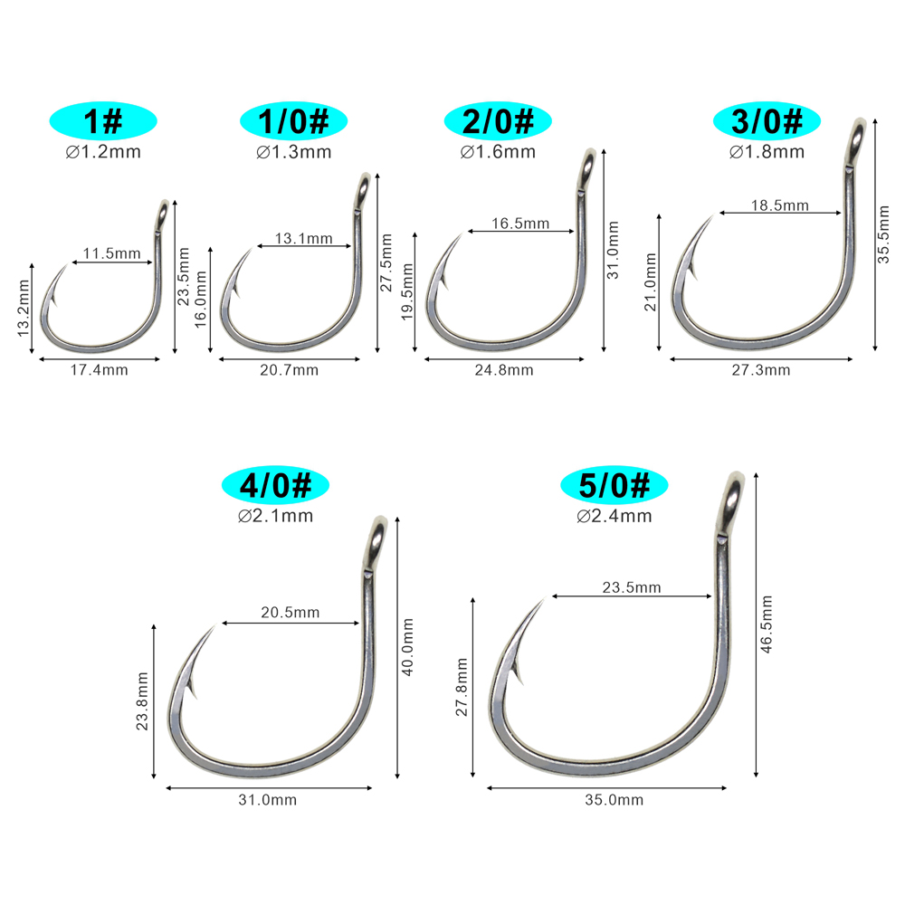 ICERIO 10PCS Matte Tin Coating - Fishing Hook Offset review and price
