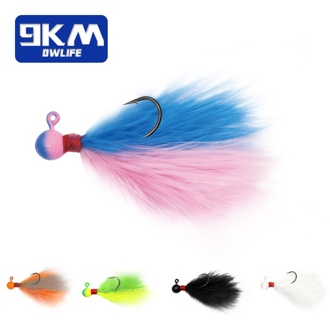 9KM 5pcs Mixed-Color Marabou J - Fishing Hook Assortment review and price