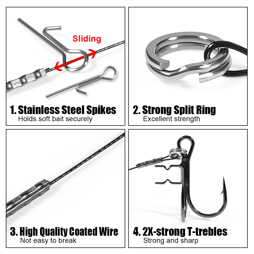 Rosewood 3pcs Strike Point Sti - Fishing Hook Treble review and price