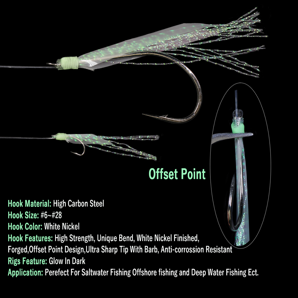 WIFREO 50pc Luminous Simulated - Fishing Hook Circle review and price