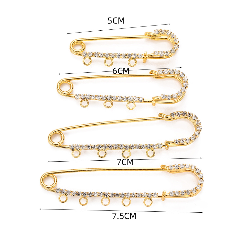 5pcs Rhinestone Charms Safety  - Fishing Hook Size review and price