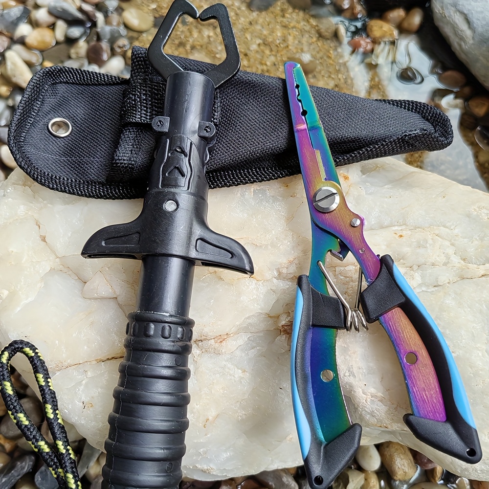 Fishing Pliers and Gripper Set - Fishing Hook Sharpener review and price