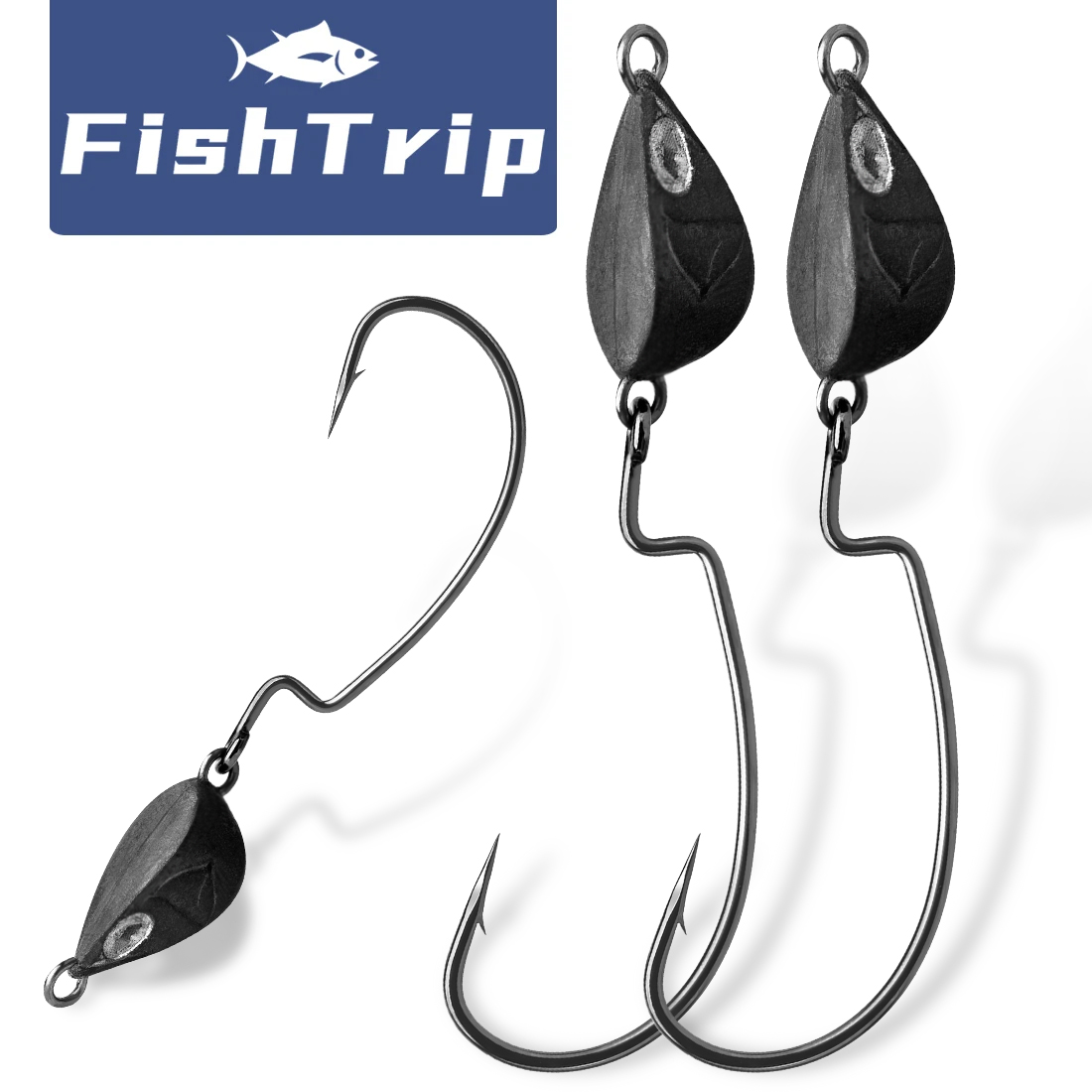 FishTrip 10Pcs Jig Head Fishin - Fishing Hook Weedless review and price