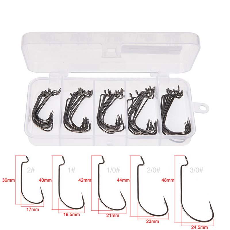 50Pcs/Box High Carbon Steel Fi - Fishing Hook Box review and price