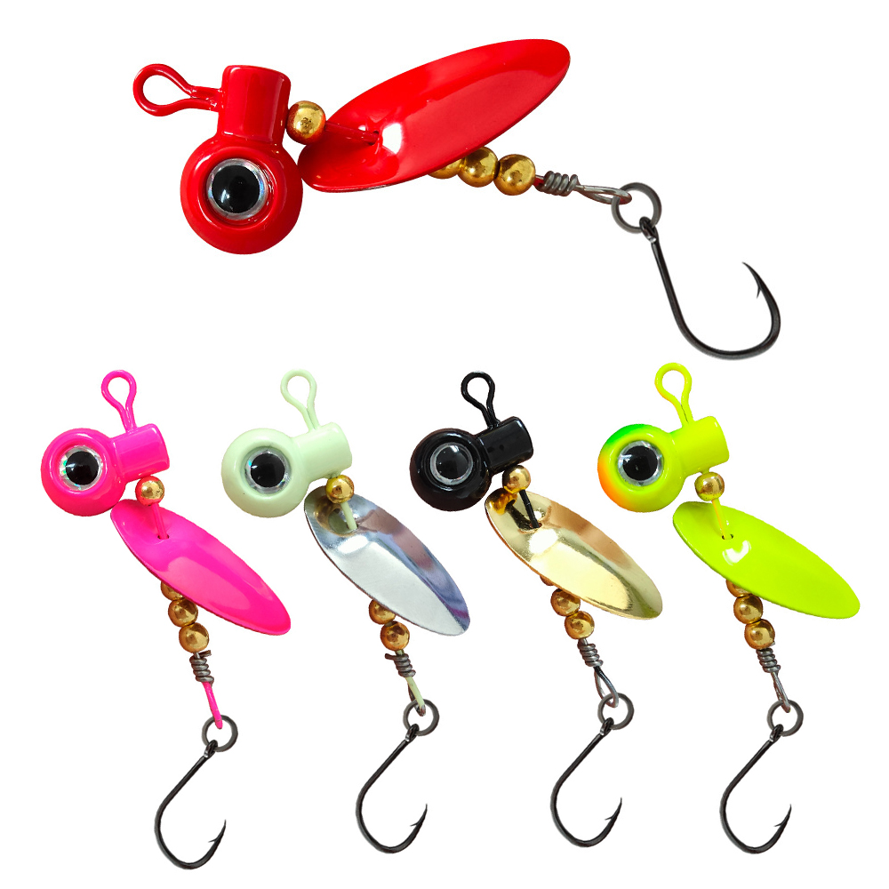 5pcs Crappie Jig Heads With Sp - Fishing Hook Offset review and price