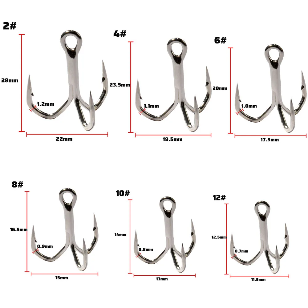 GOBAIT 30PCS Treble Hooks 2#-1 - Fishing Hook Treble review and price