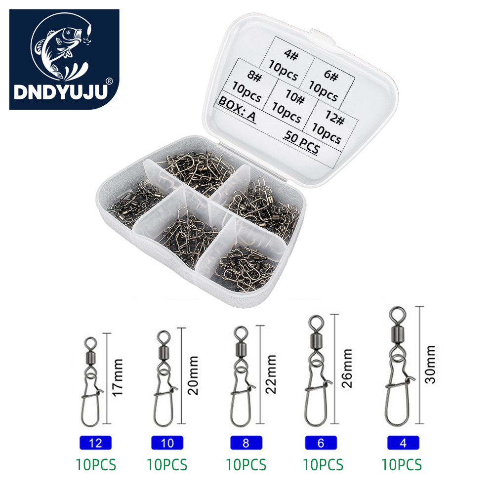 DNDYUJU 50pcs Stainless Steel  - Fishing Hook Assortment review and price