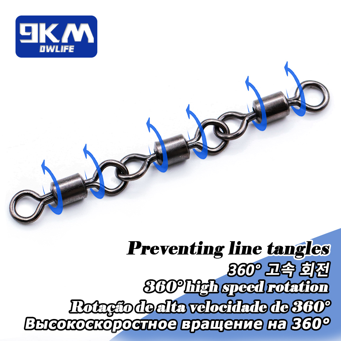 Three Joint Rolling Swivels Fi - Fishing Hook Offset review and price