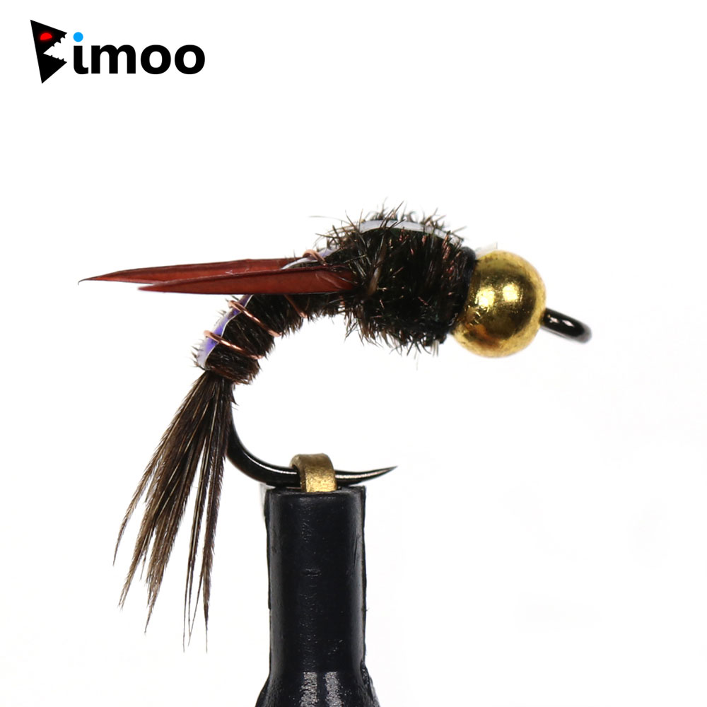 Bimoo 8pcs Brass Beadhead Evil - Fishing Hook Barbless review and price
