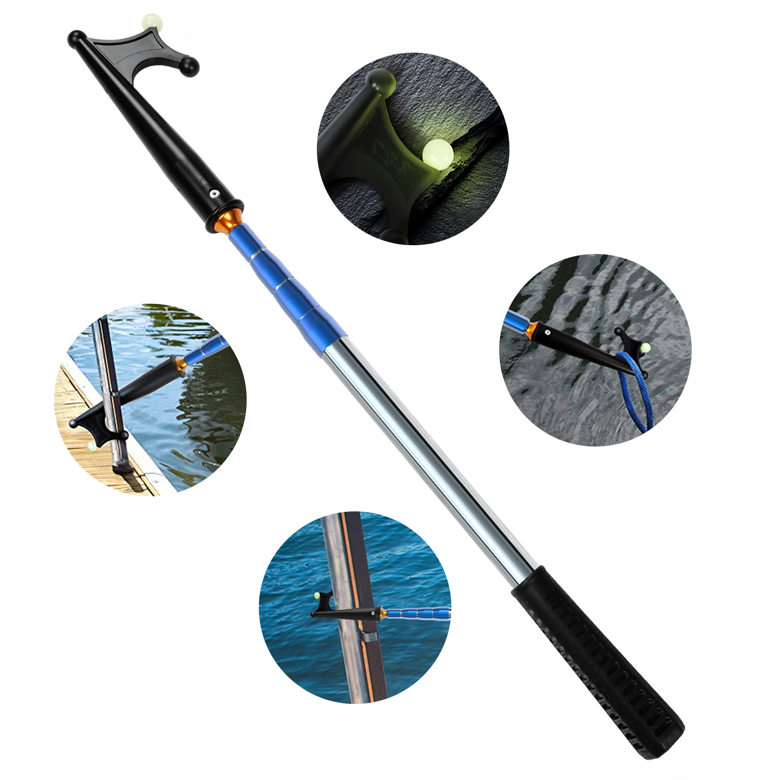 SANLIKE Retractable Luminous B - Fishing Hook Stainless Steel review and price