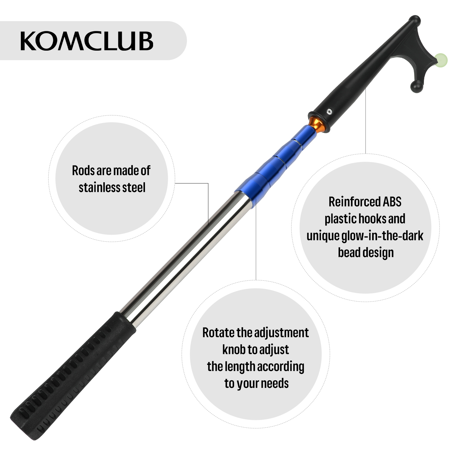 SANLIKE Retractable Luminous B - Fishing Hook Stainless Steel review and price