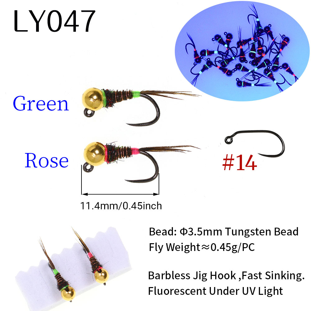 6PCS Fast Sinking Perdigon Eur - Fishing Hook Barbless review and price