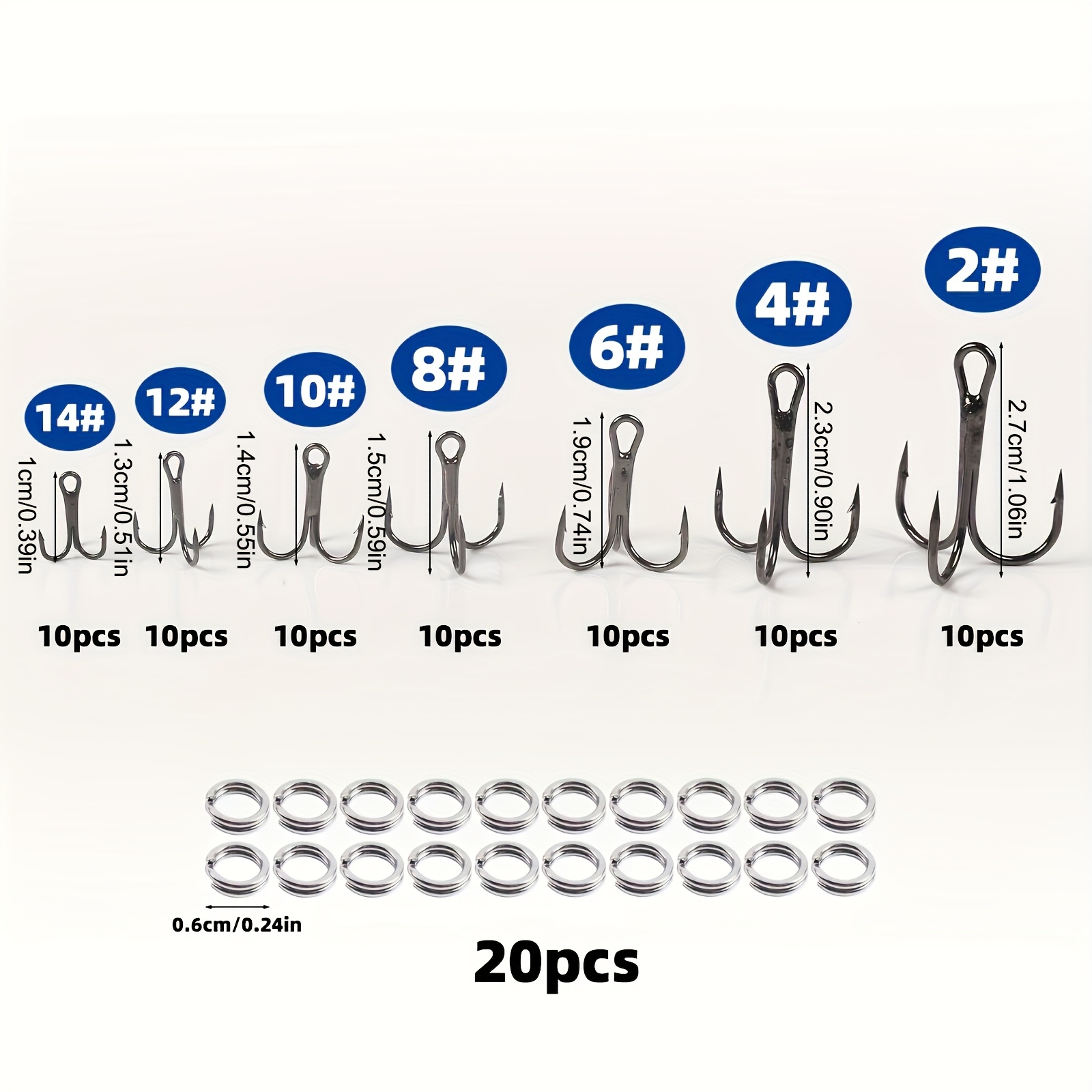 90pcs/set The lure triple-hook - Fishing Hook Assortment review and price
