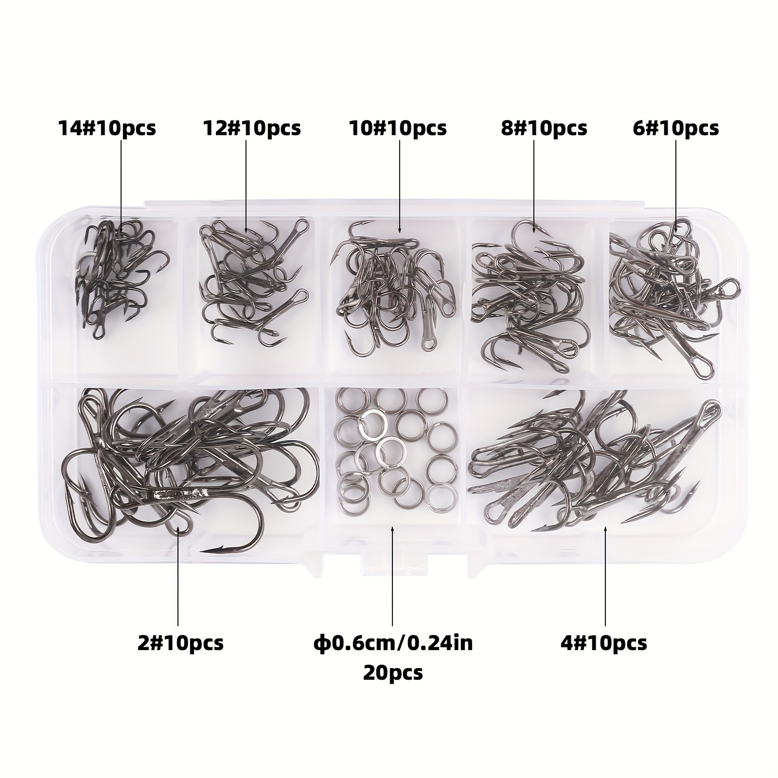 90pcs/set The lure triple-hook - Fishing Hook Assortment review and price